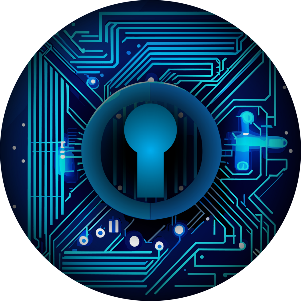 Modern Technology Lock Cybersecurity Crop-out Icon png
