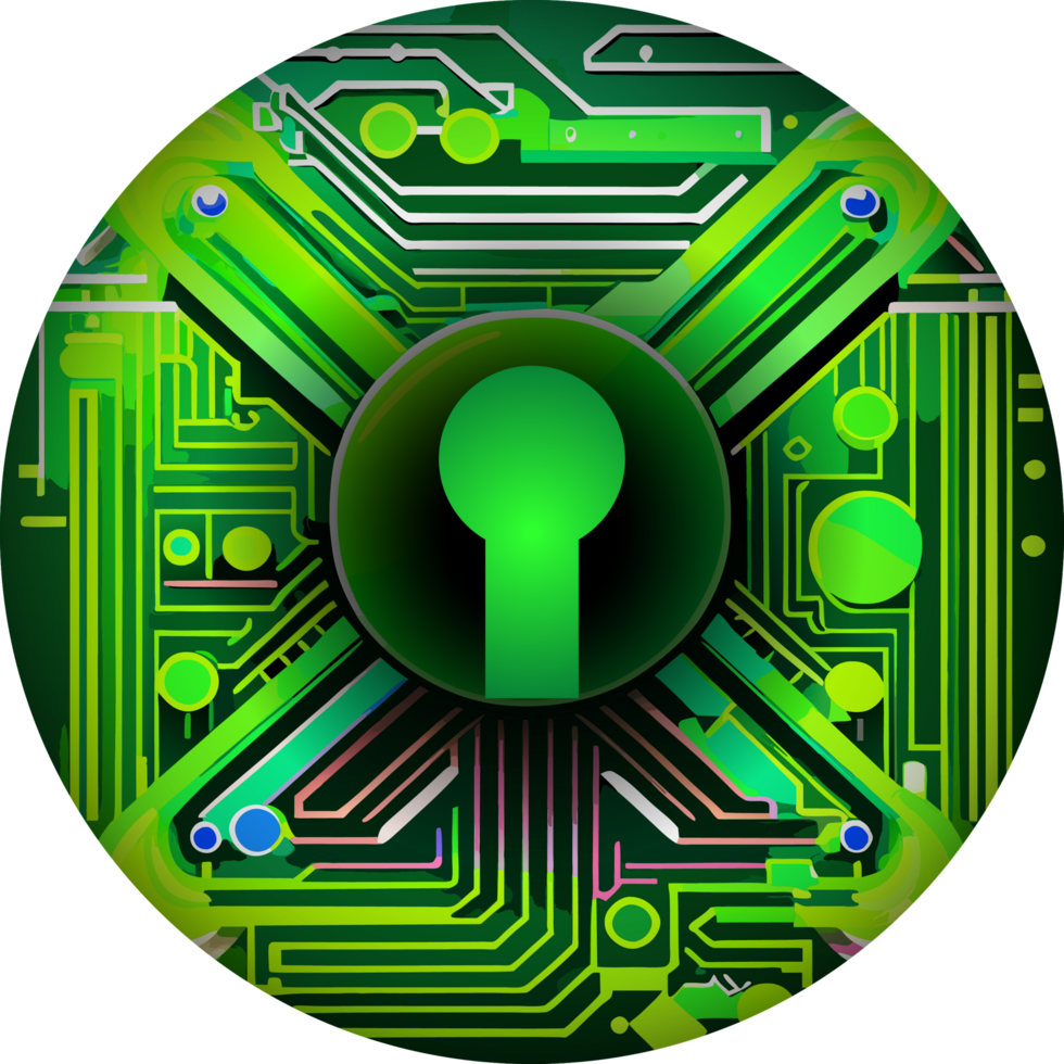 Modern Technology Lock Cybersecurity Crop-out Icon png