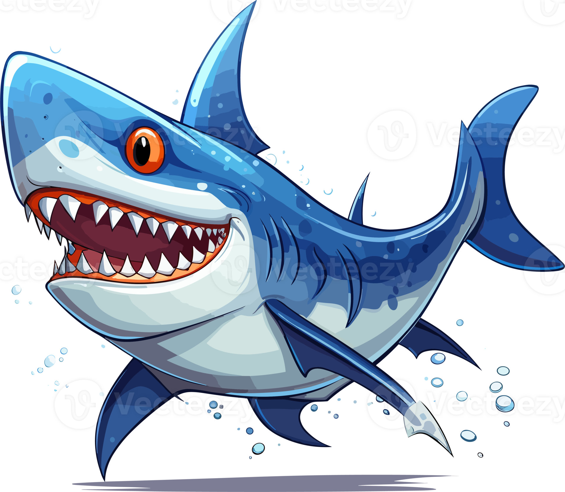 Cartoon Shark Illustration 26414226 PNG