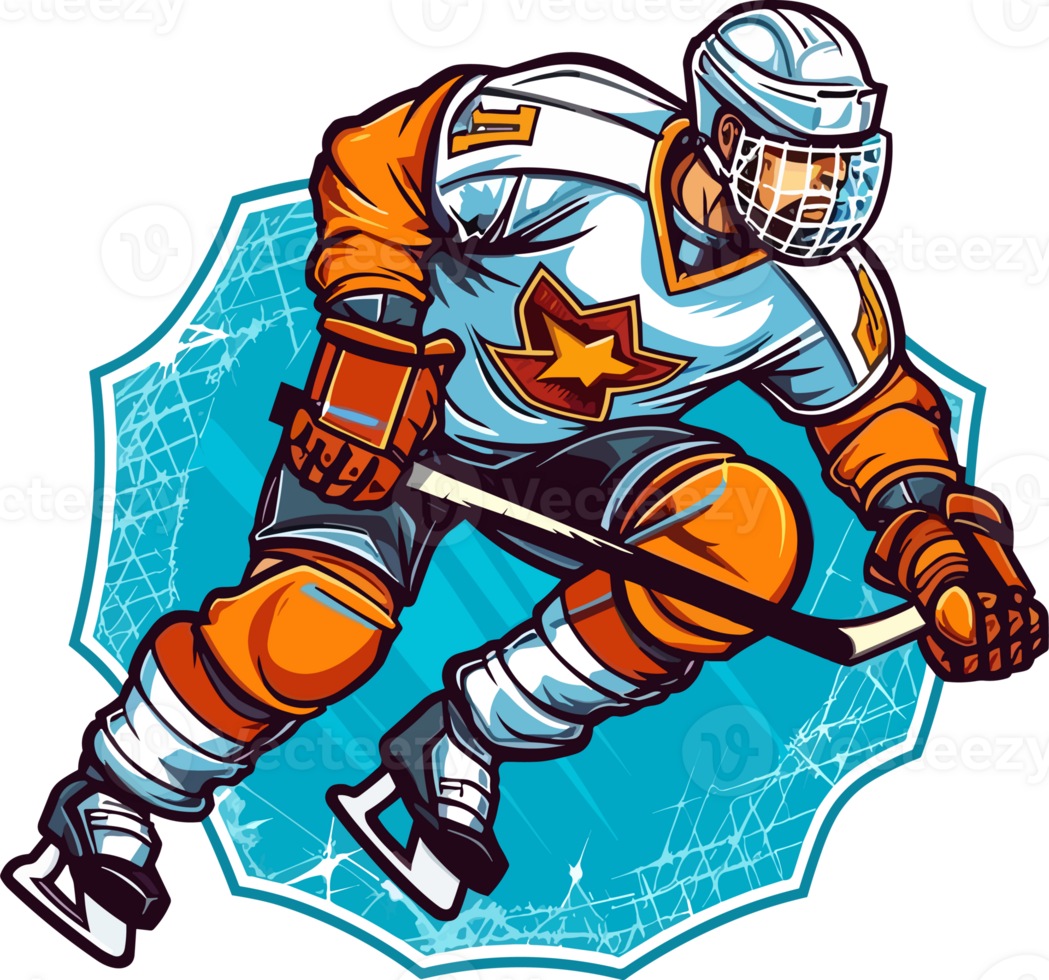ice hockey player Illustration 26414263 PNG