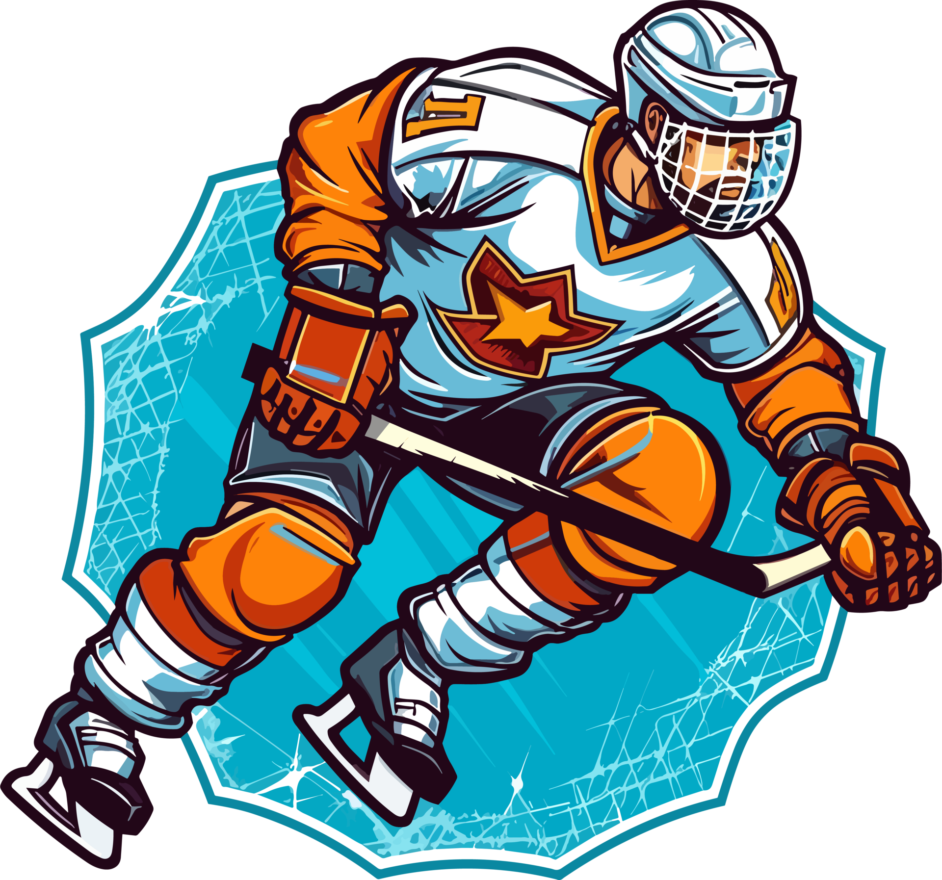 ice hockey player Illustration 26414263 PNG 
