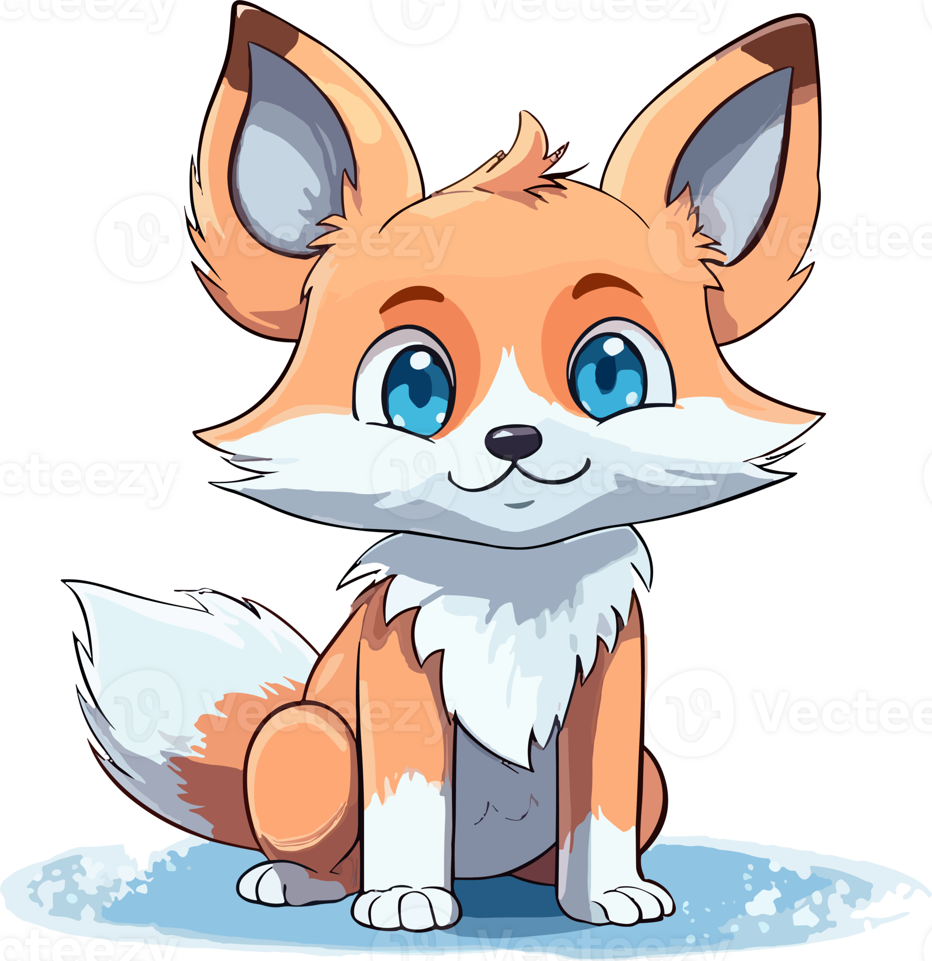 baby Fox Illustration 26414320 PNG