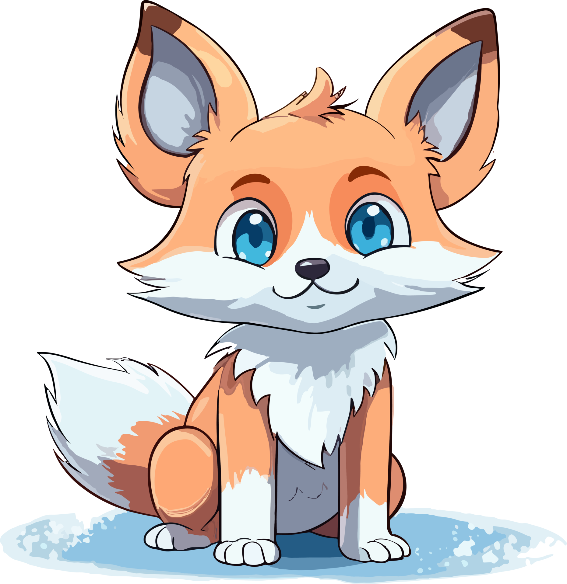 baby Fox Illustration 26414320 PNG