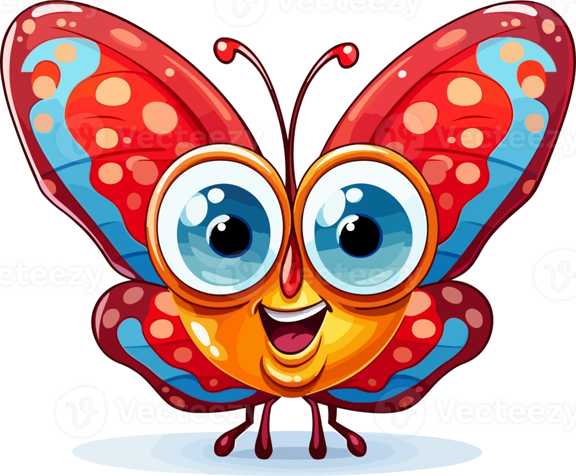 Cartoon butterfly Illustration, Animal Illustration png