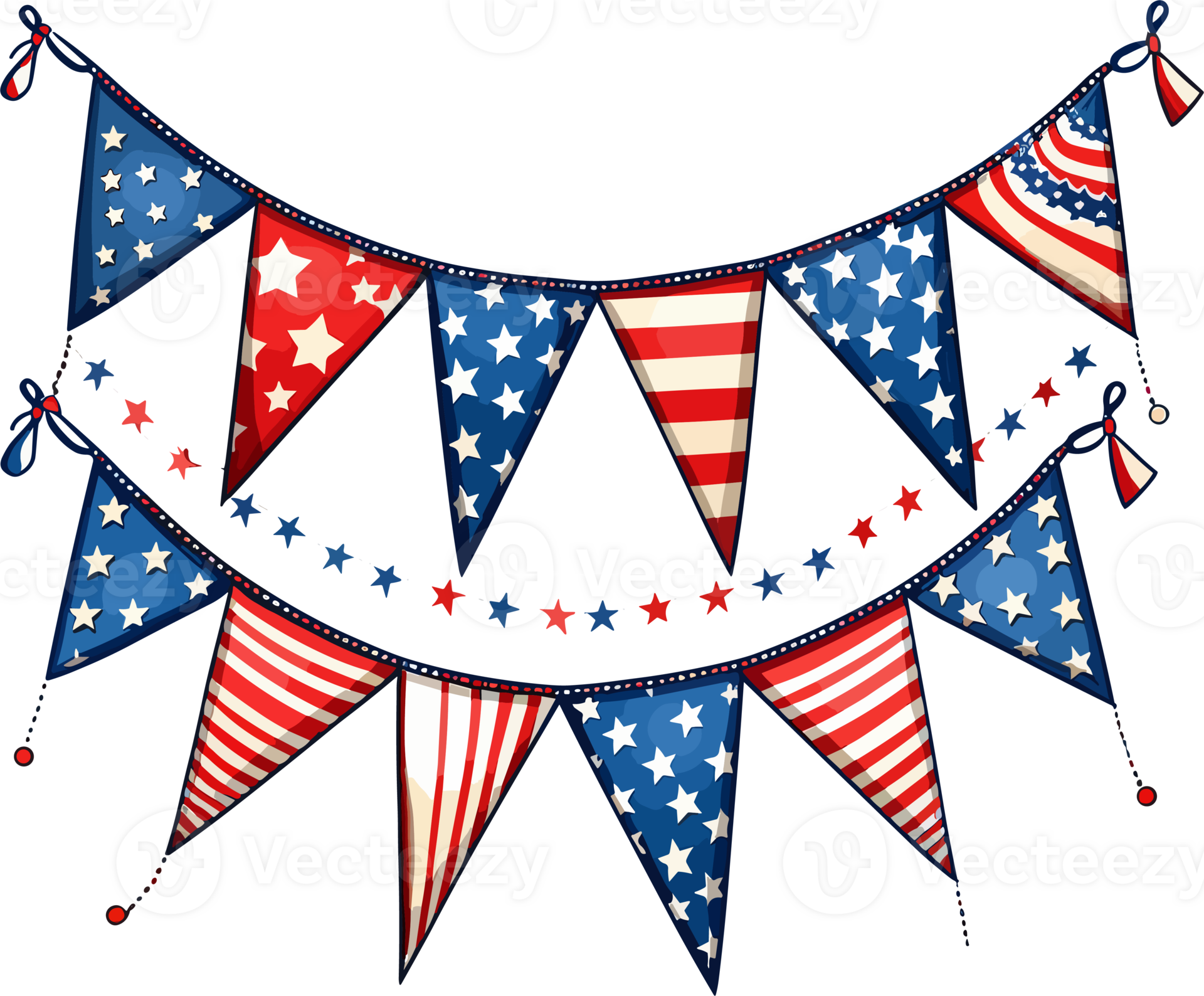 Patriotic bunting illustration vector design 26414371 PNG