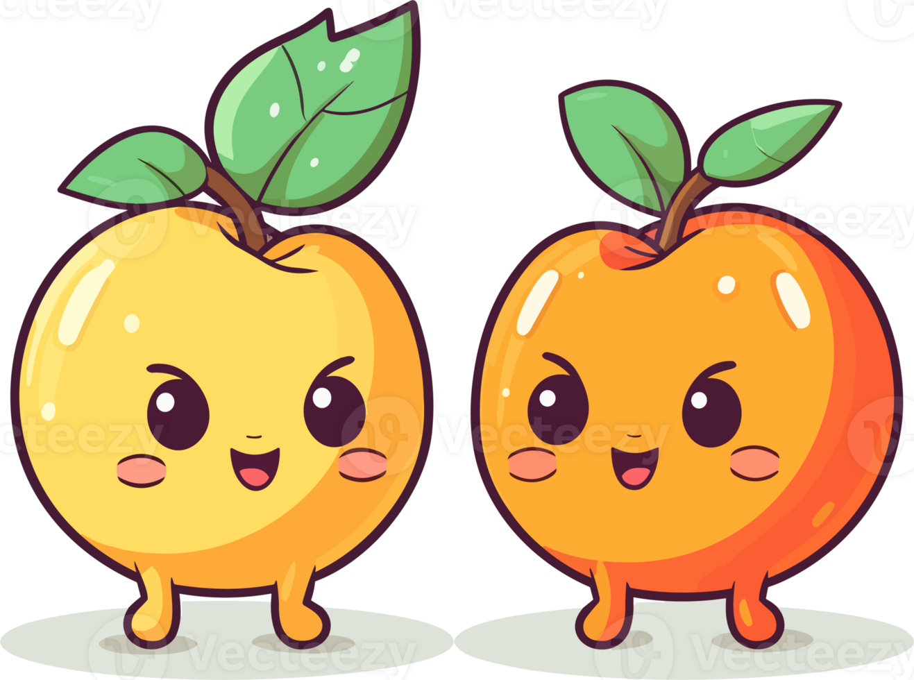 Kawaii Frutis Illustration png