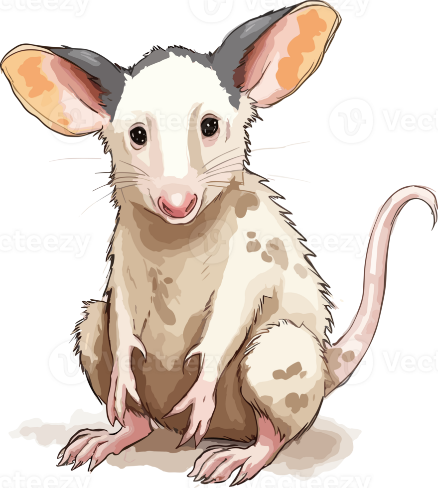 Virginia Opossum Illustration png