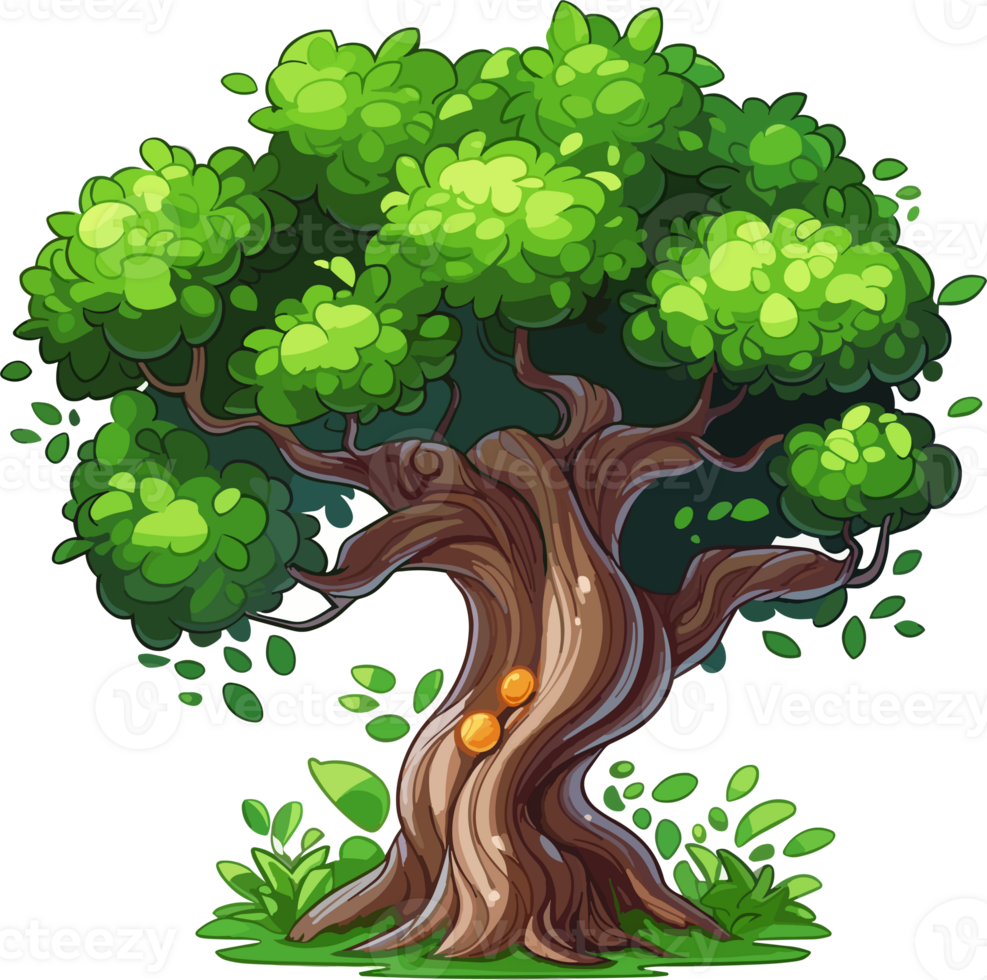 green tree Illustration png