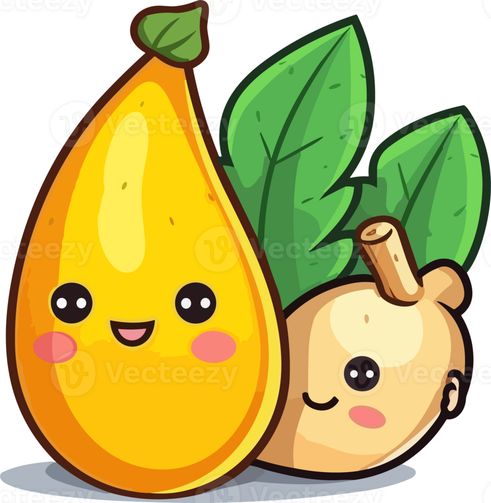 Kawaii Frutis Illustration png
