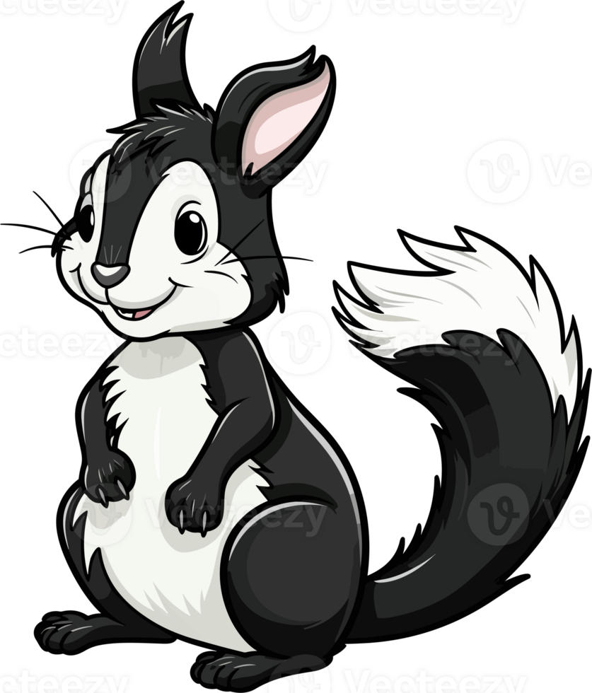 Skunk Illustration Design png