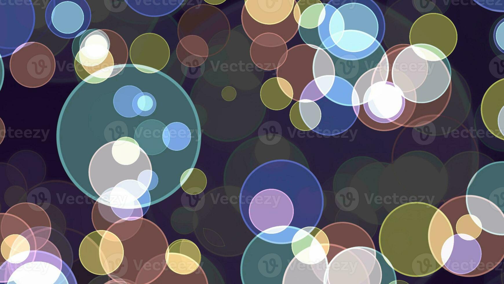 Colorful pastel bubble divine dimension bokeh blur absract dark photo