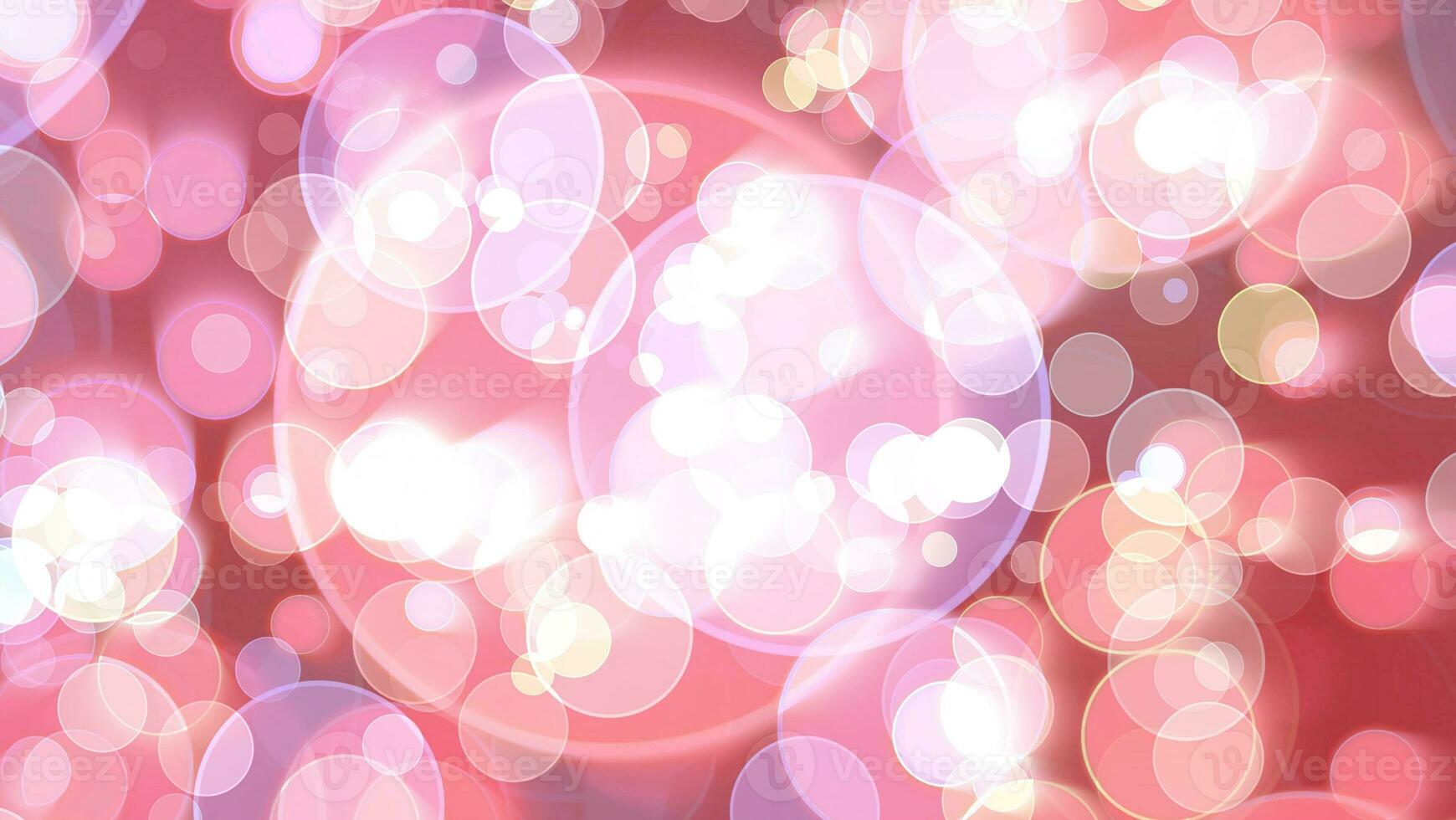 Colorful red tone light bubble divine dimension bokeh blur absract photo