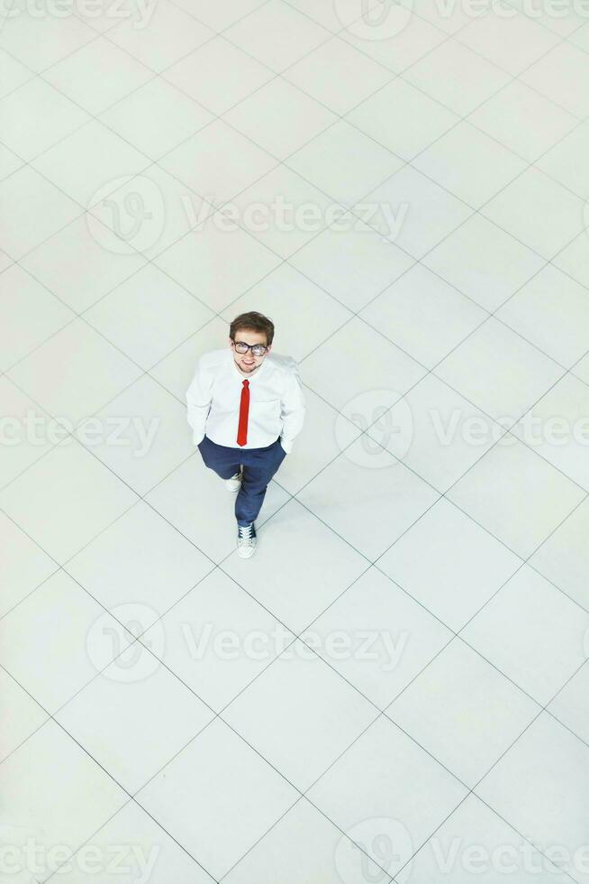 Young powerful businessman portrait photo