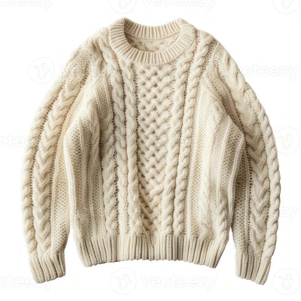 Cozy sweater isolated photo