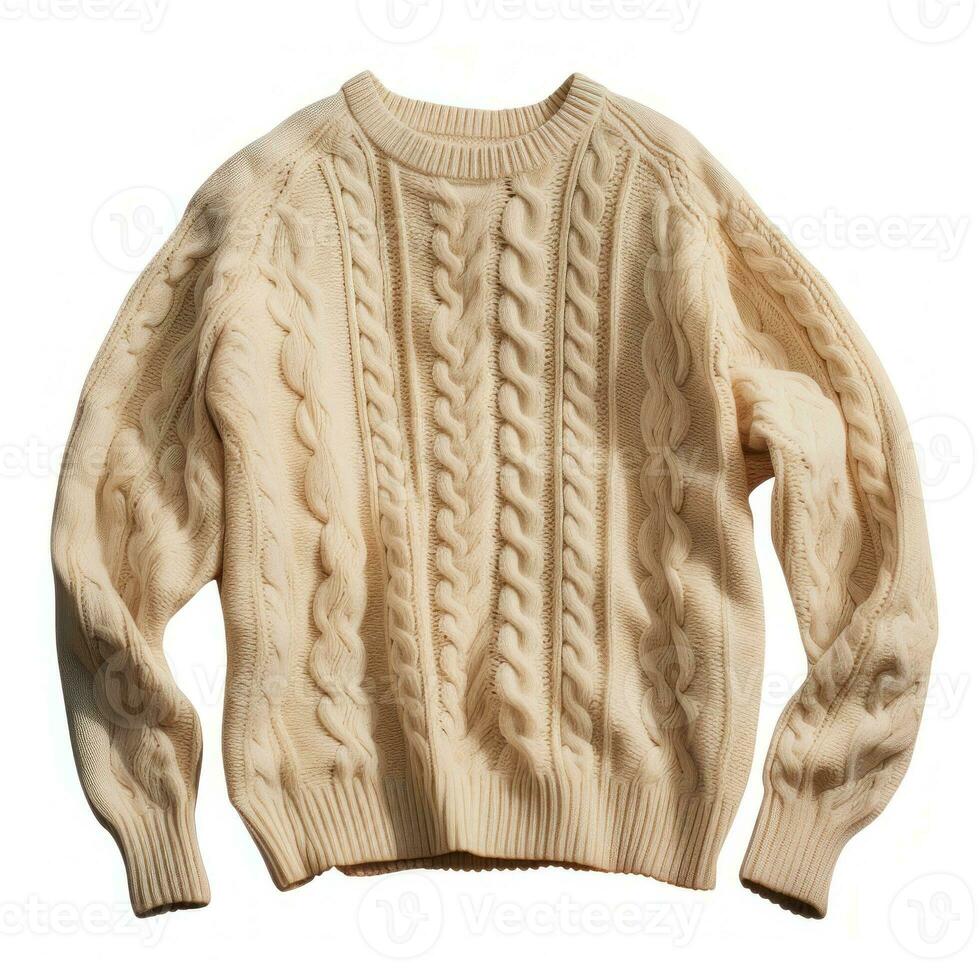 Cozy sweater isolated photo