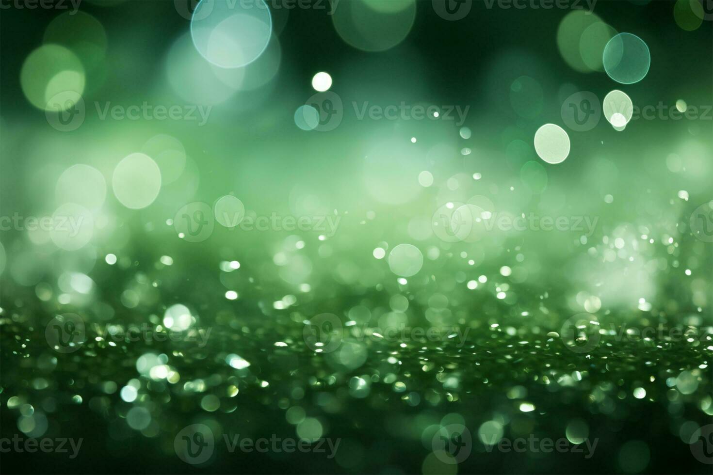 Abstract natural green bokeh background photo