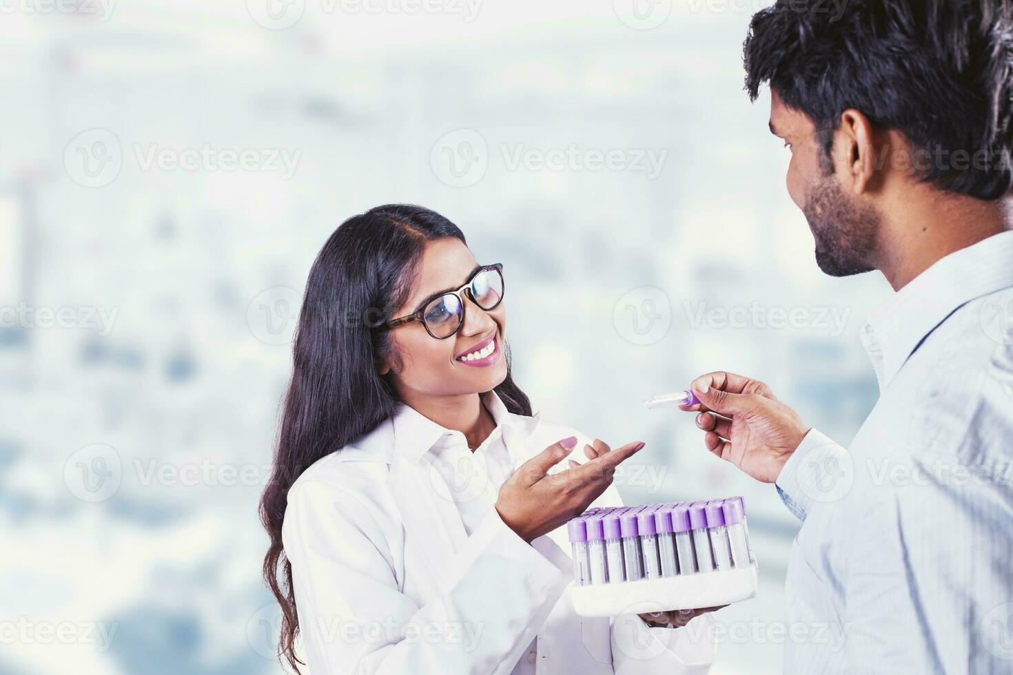 Scientists working together photo