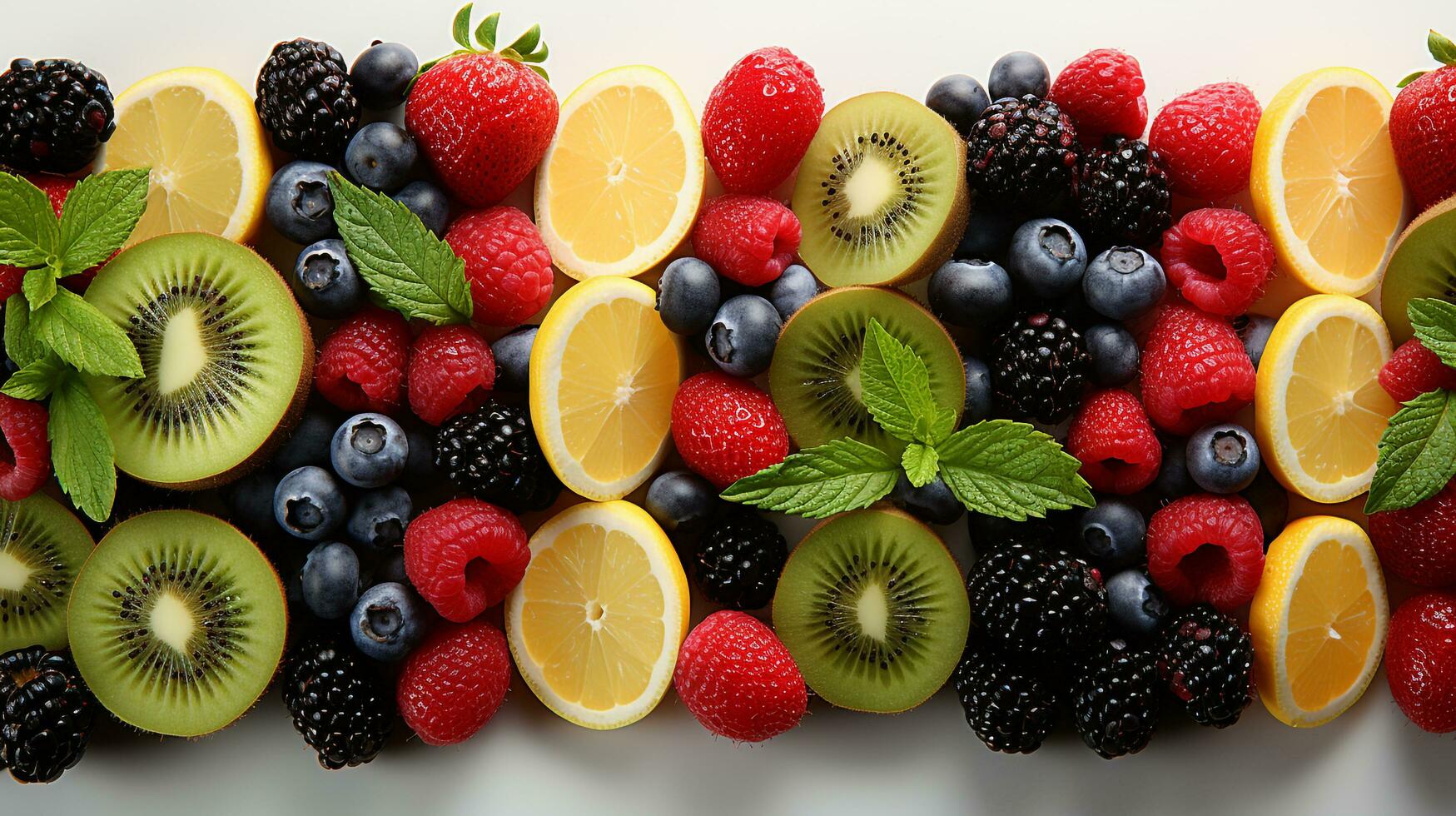 Delicious Tropical Fruits  Juicy Background, Ai Generative photo