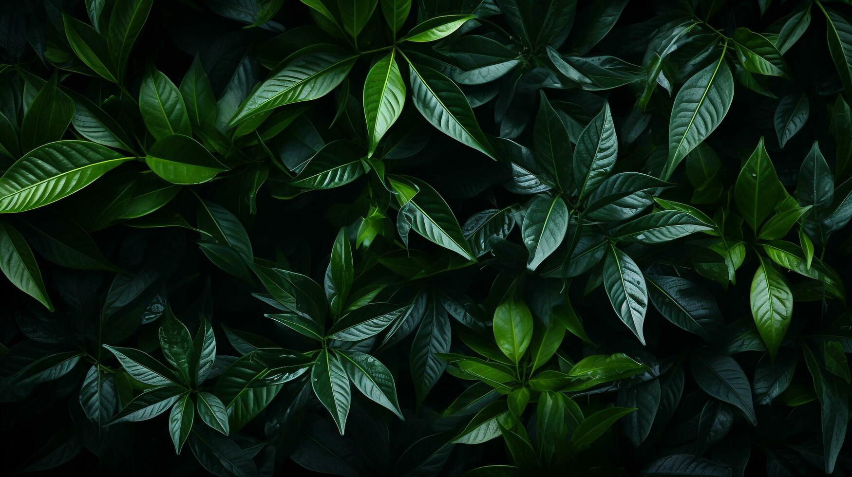 Green Leaves Background, Ai Generative photo