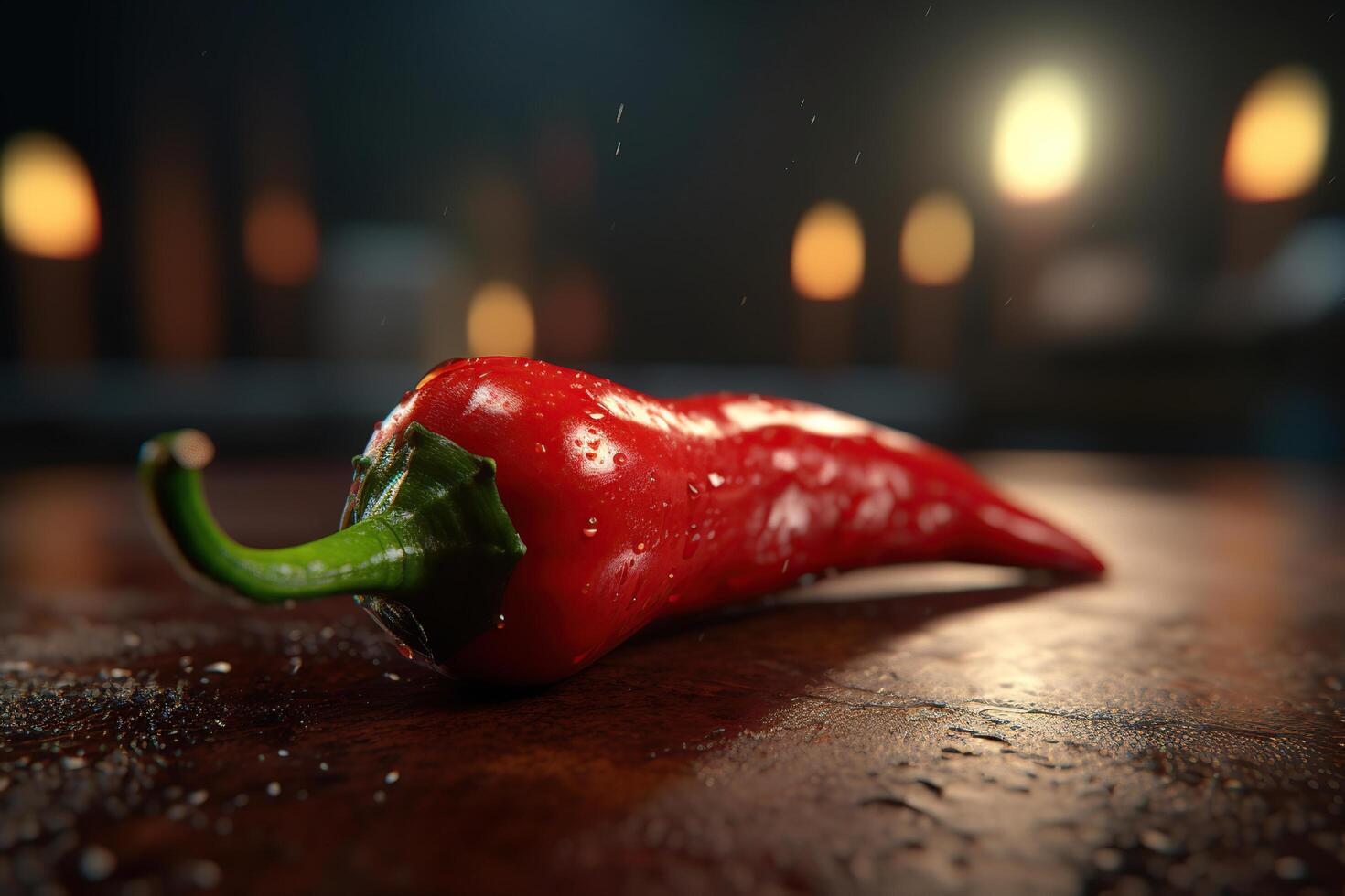 Spicy red chili AI Generated photo