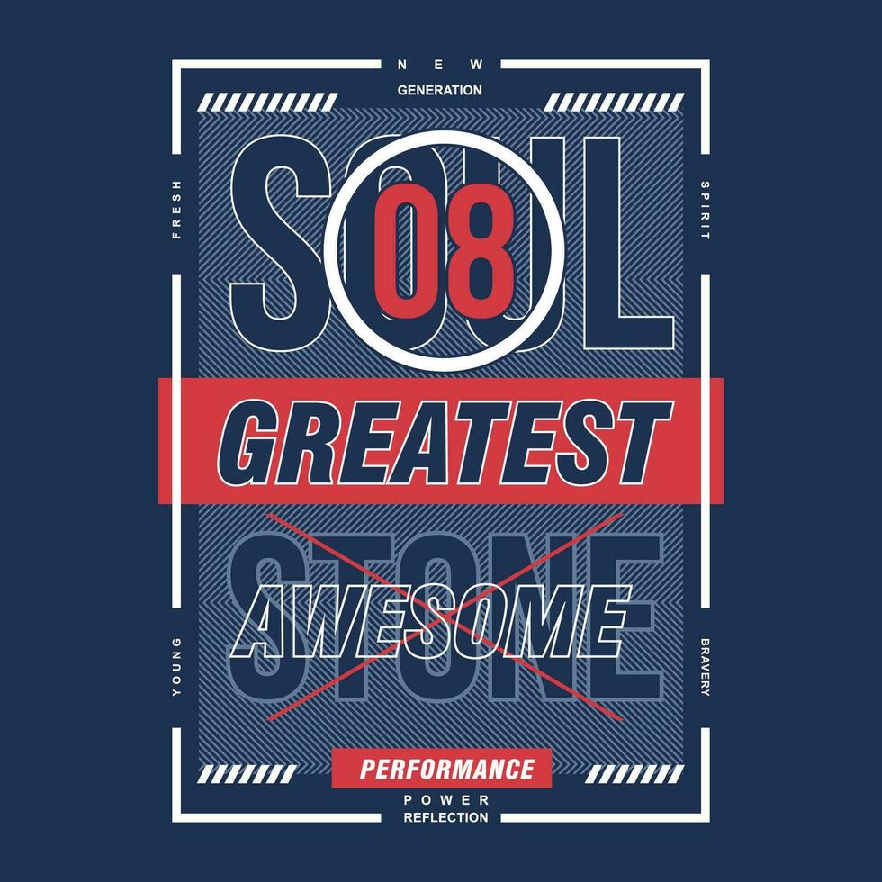 soul awesome graphic, typography vector, beach theme illustration, good for print t shirt and other use vector