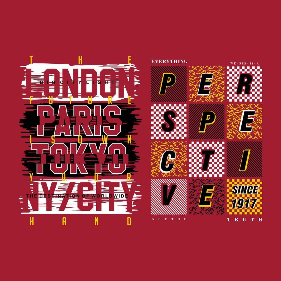 Londres París tokio letras, resumen gráfico, tipografía vector, t camisa imprimir, casual estilo, y otro utilizar vector