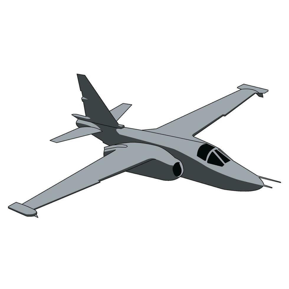 frogfoot jetfighter flat vector design