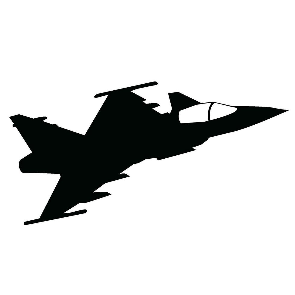 gripen fighter jet silhouette vector