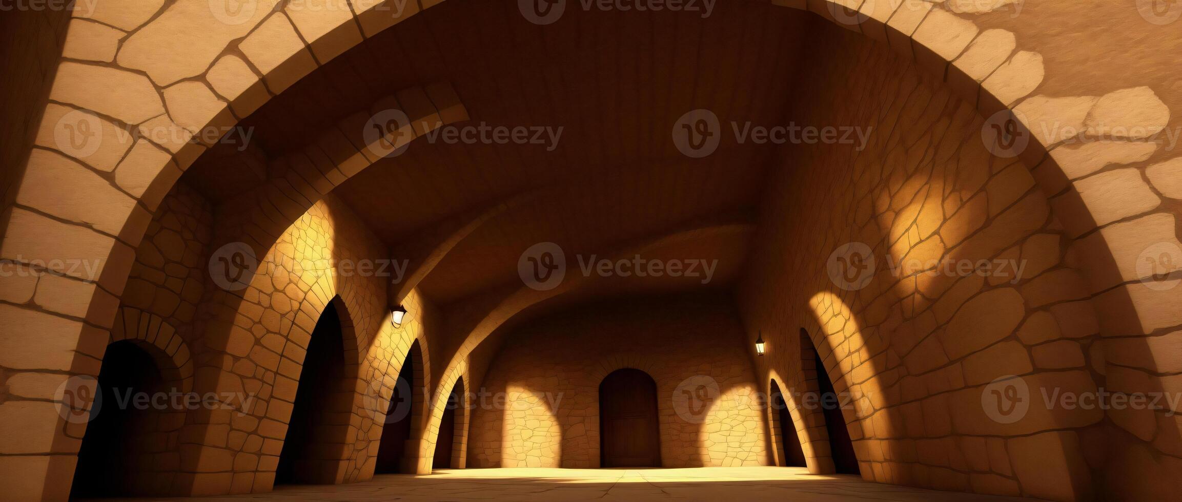 An Image Of A Tunnel In The Middle Of A Building. photo