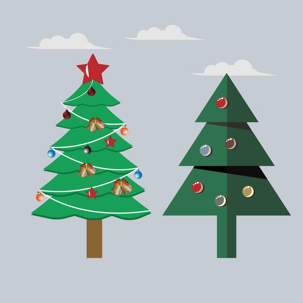 Imágenes Prediseñadas de árbol de Navidad vector