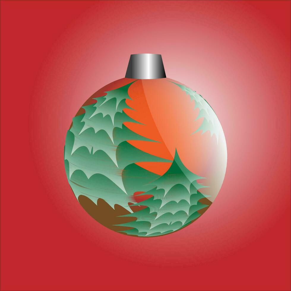 Christmas ball clipart vector