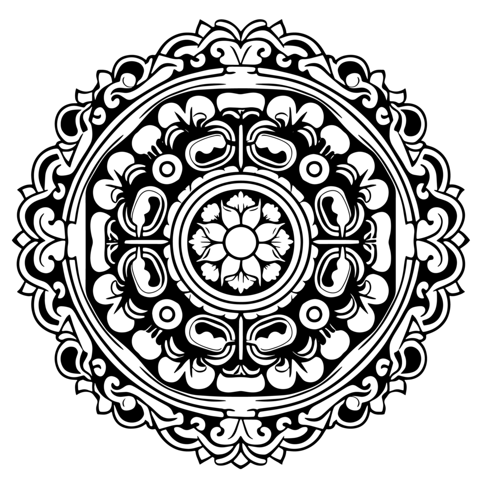 mandala design, illustration mandala, coloring pages , Laser Cut Files, png