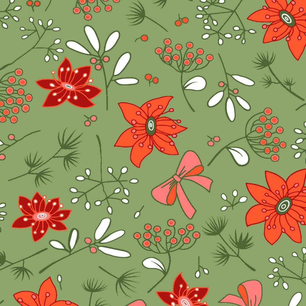 floral abstract pattern suitable for textile and printing needs vector