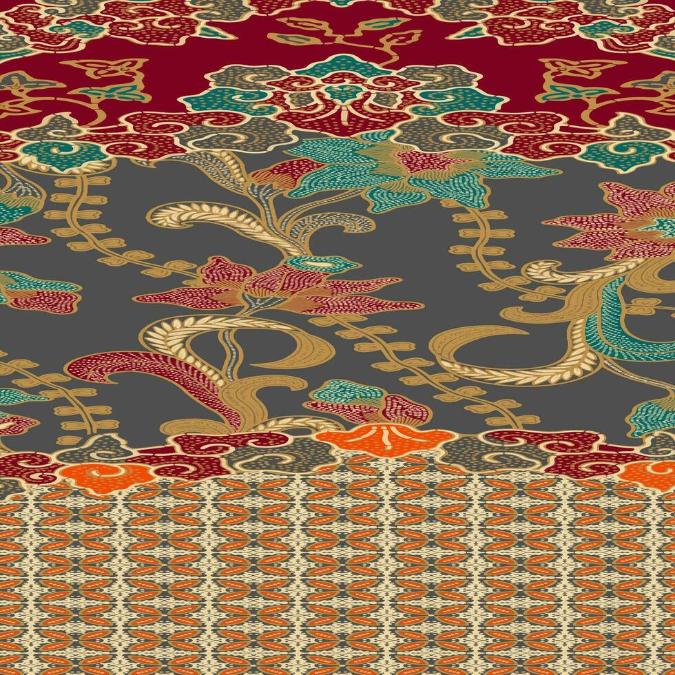 floral abstract pattern suitable for textile and printing needs vector