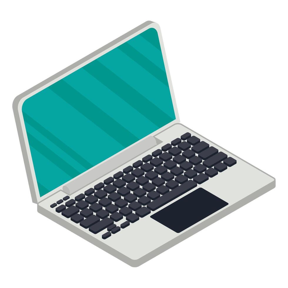 laptop computer portable vector