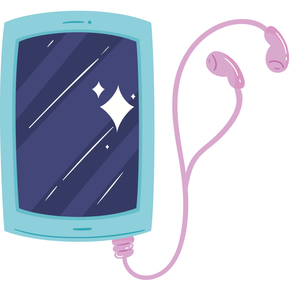 smartphone with headphone device technology png