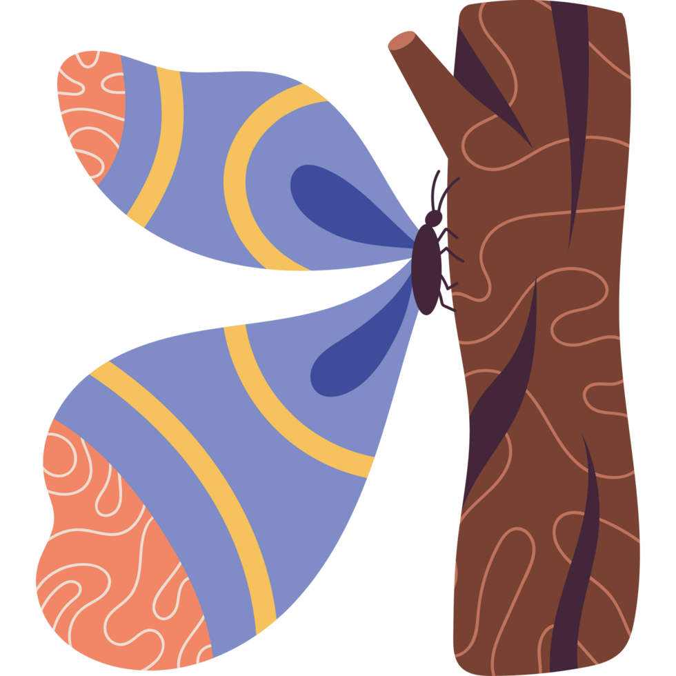 beauty butterfly in trunk icon png