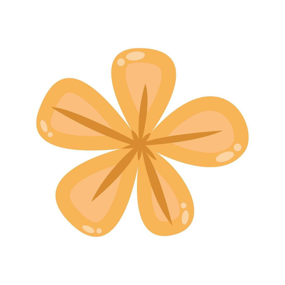 amarillo flor jardín naturaleza icono vector