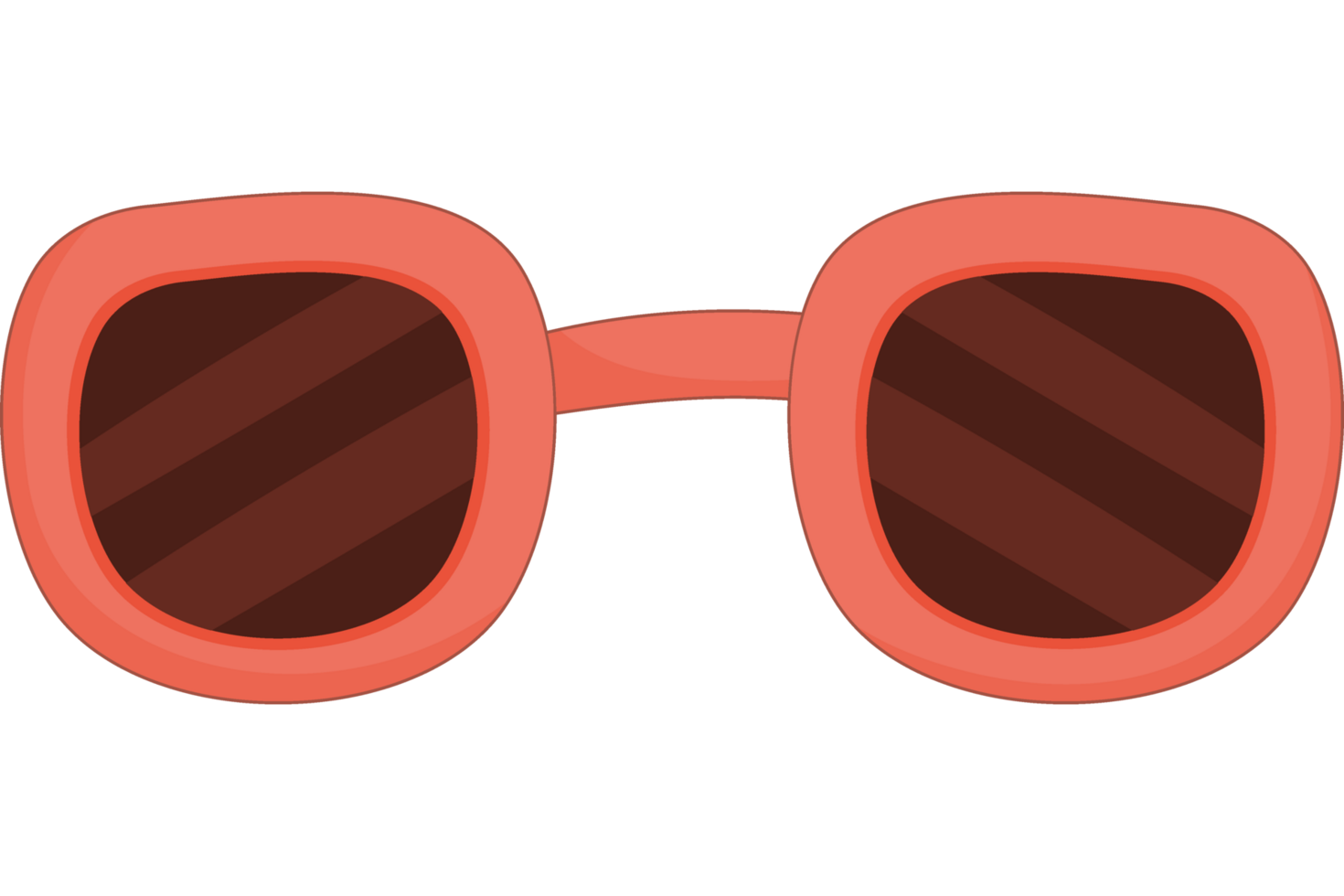 optisches Zubehörsymbol der Sommersonnenbrille png
