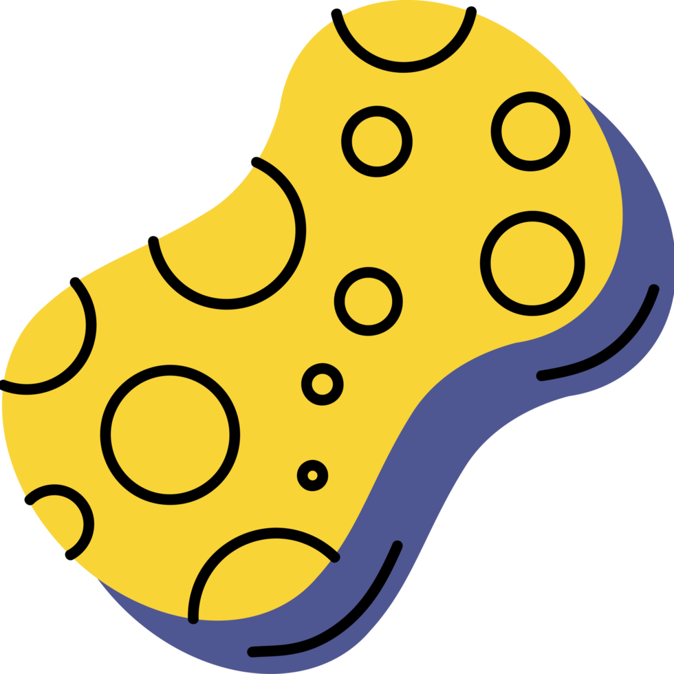 sponge house keeping tool icon png