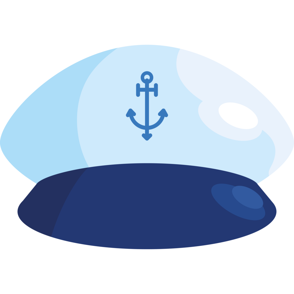 marinero sombrero con ancla accesorio png