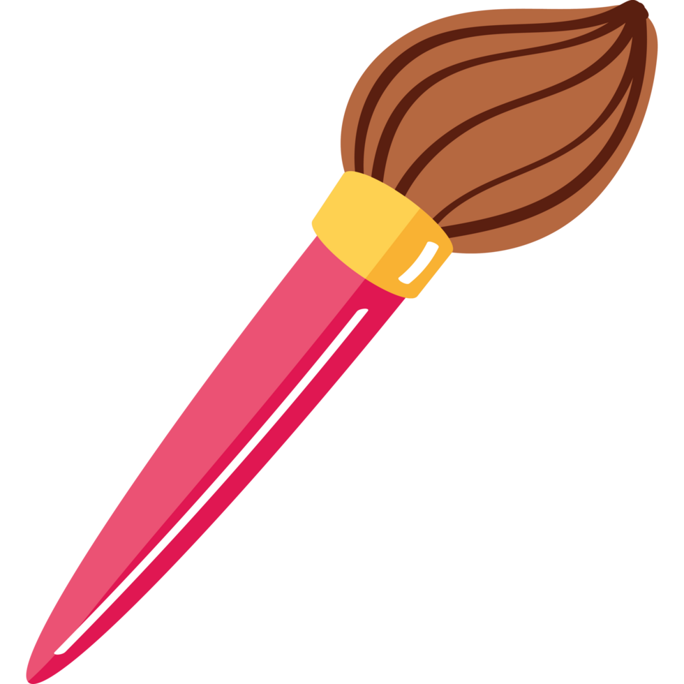 paint brush school supply icon png
