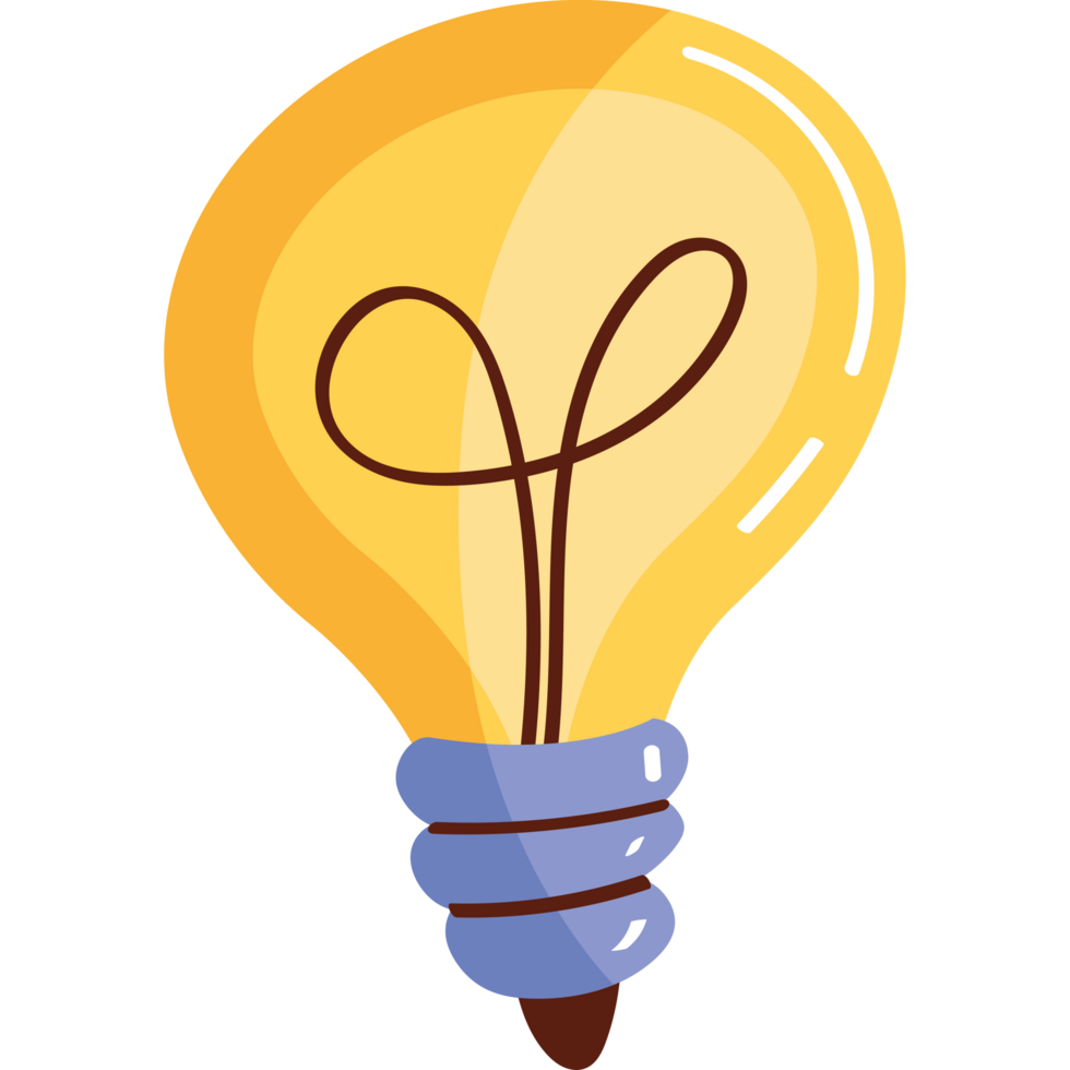 bulb light energy power icon png