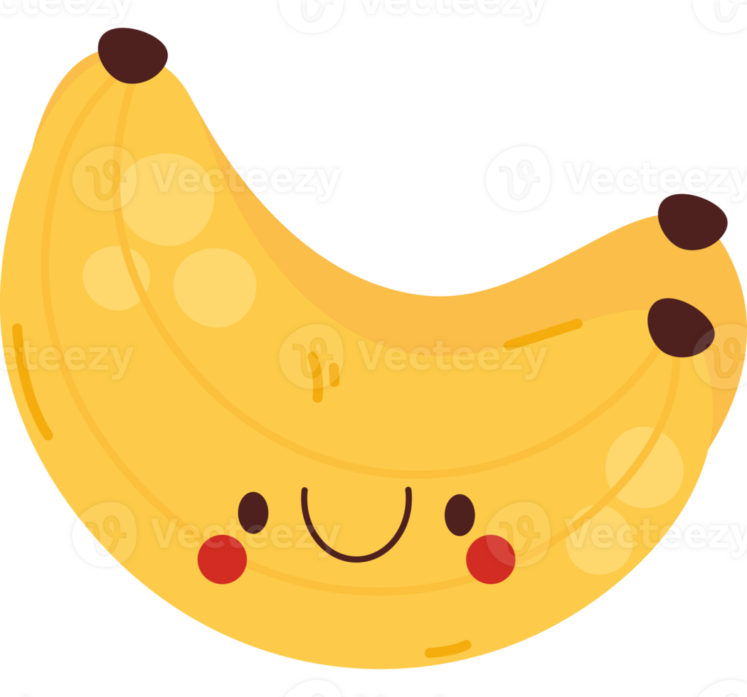 kawaii bananas design  png