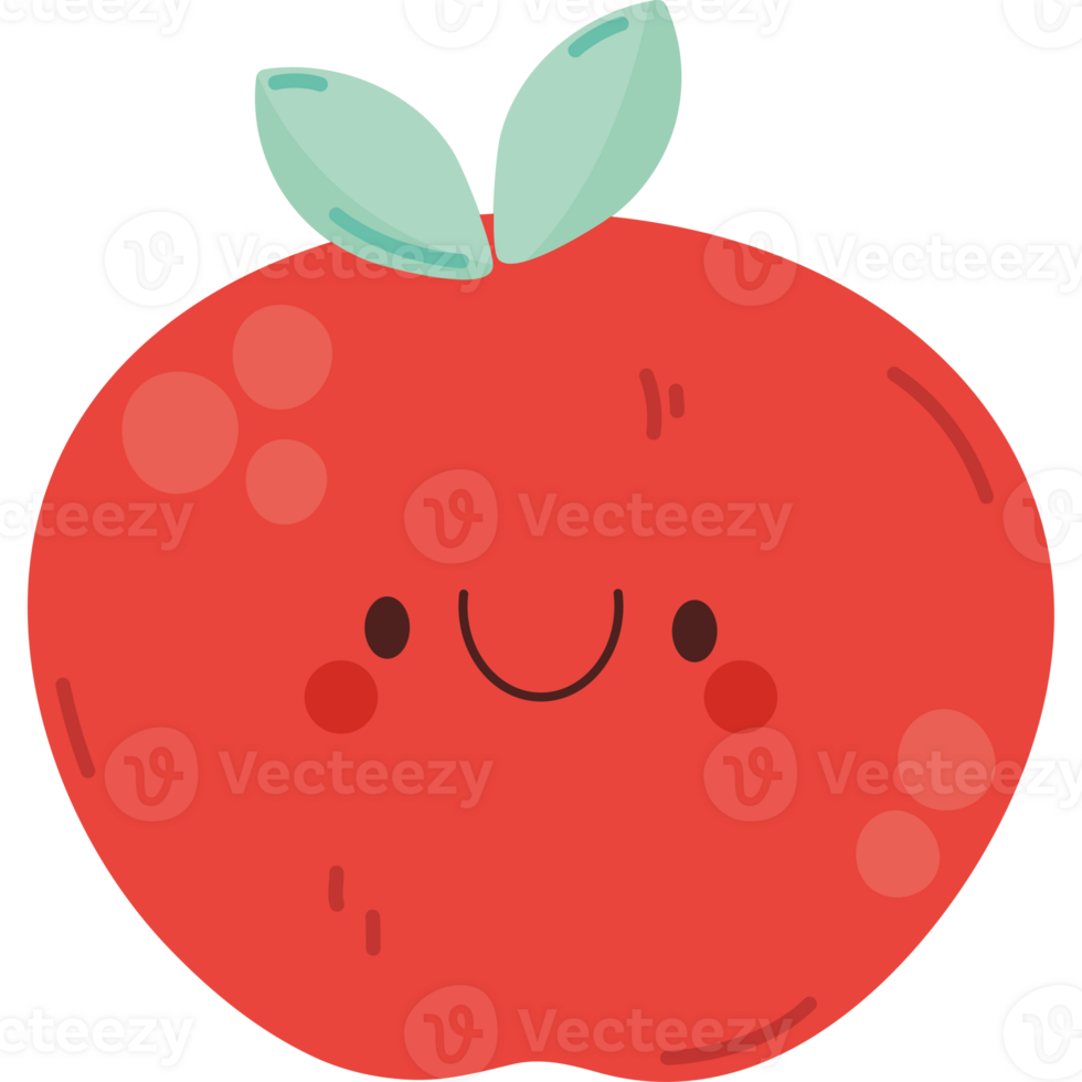 happy apple design  png