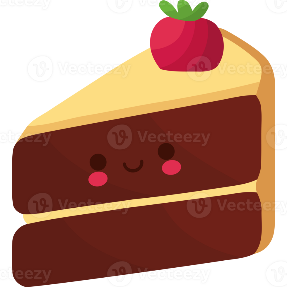 Cute  illustration of a delicious dessert  png