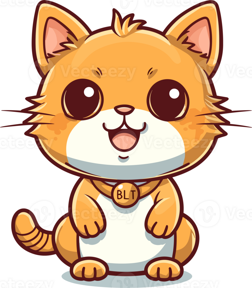 Kawaii cute happy beagle in clipart style, Generative Ai png