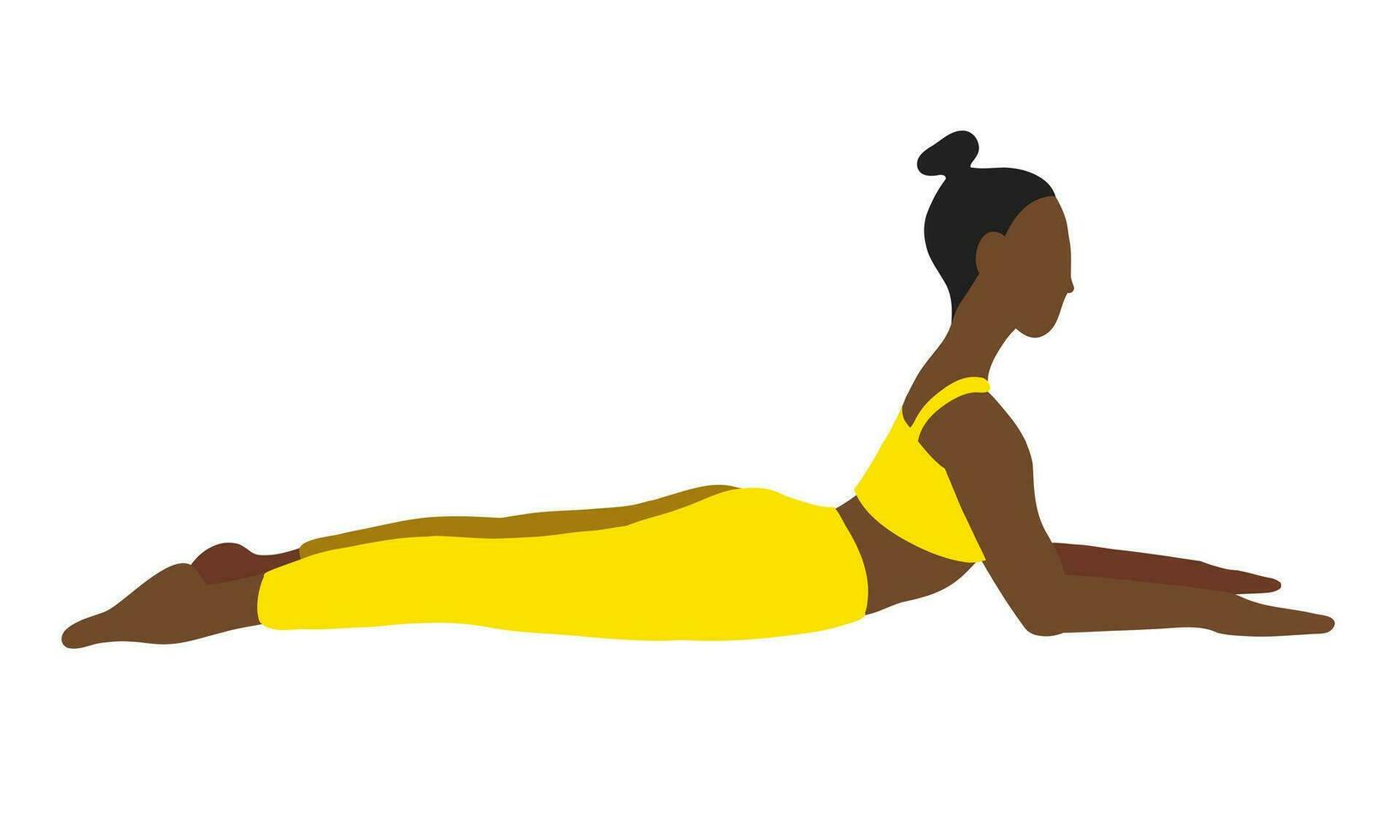 pose de yoga chica vector