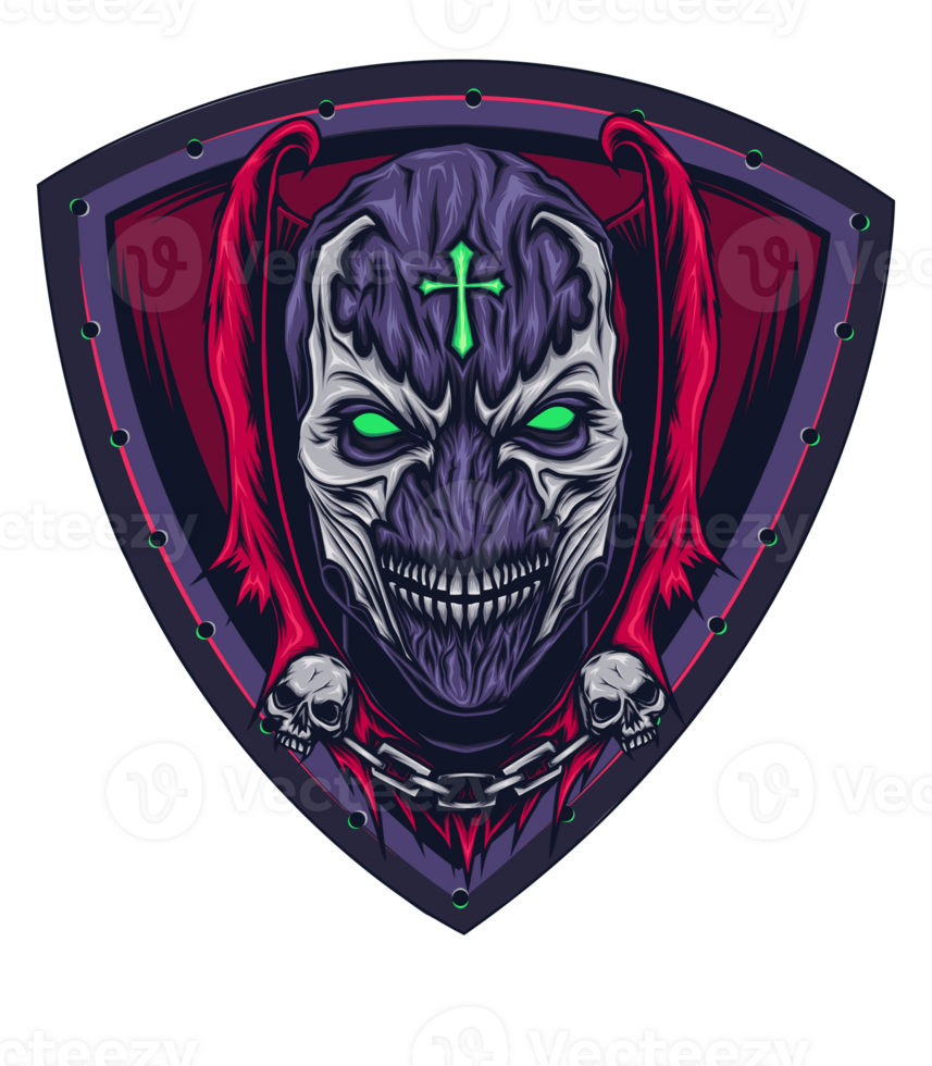 Grim ripper mascot logo. E sport, sport, gamer and streamer logo png