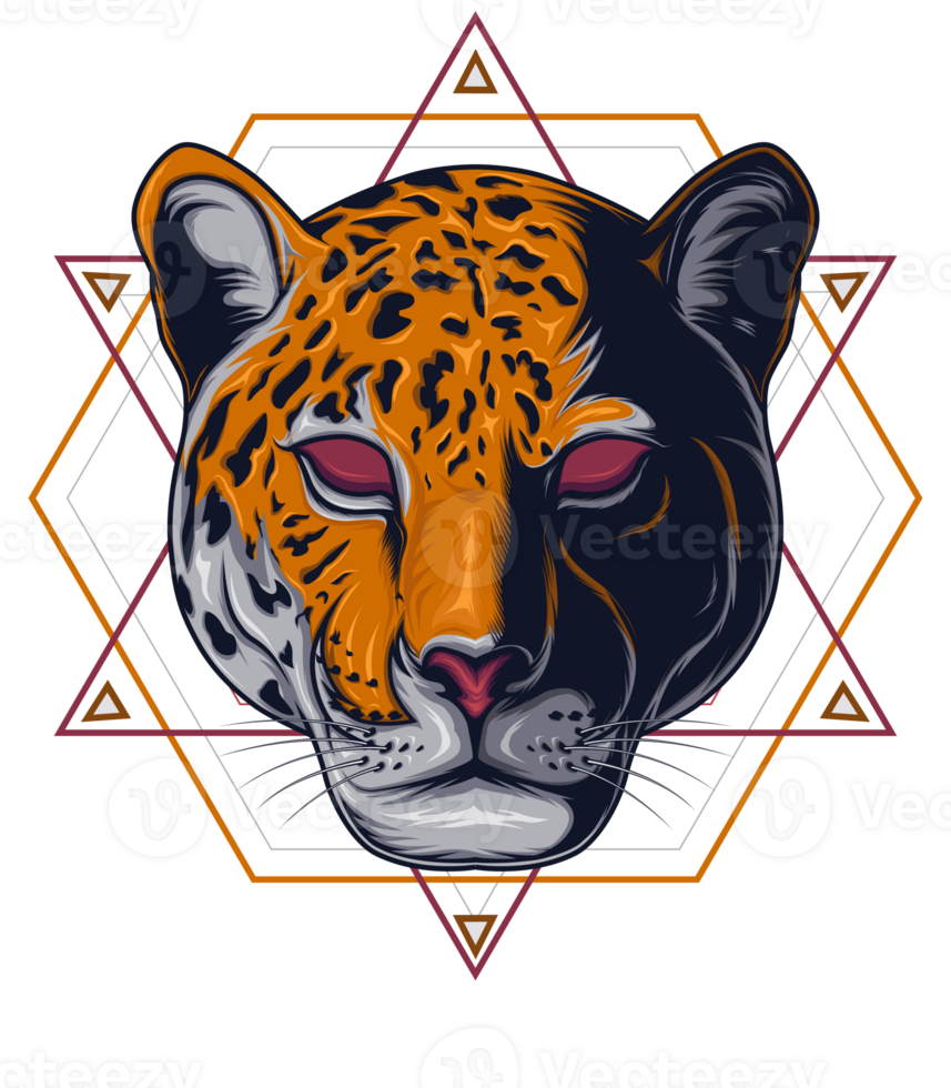 angry jaguar leopard mascot esport logo png